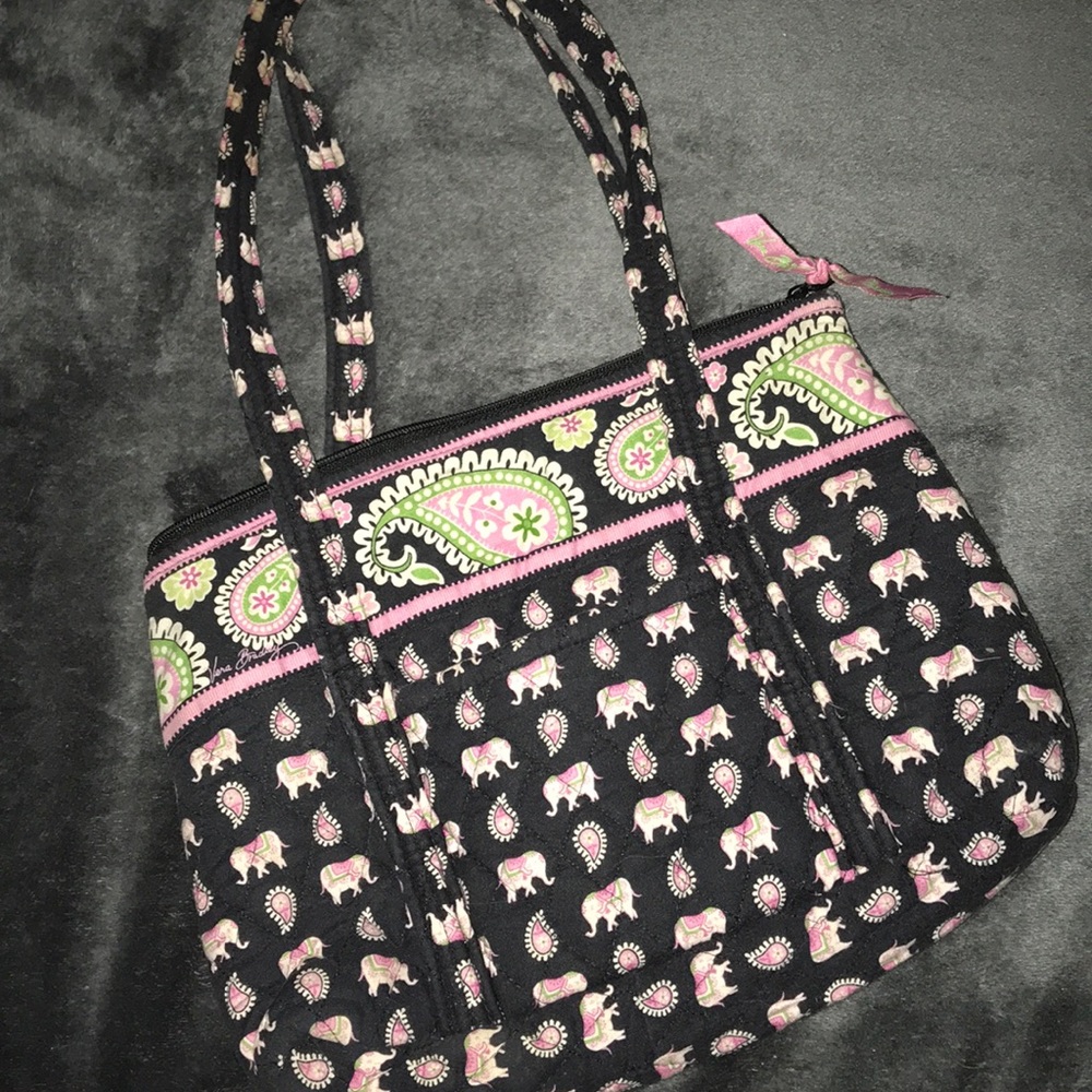 Vera Bradley Pink Elephants Small Tote
